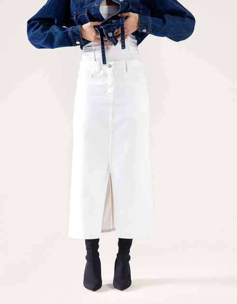 DENIM MIDI SKIRT